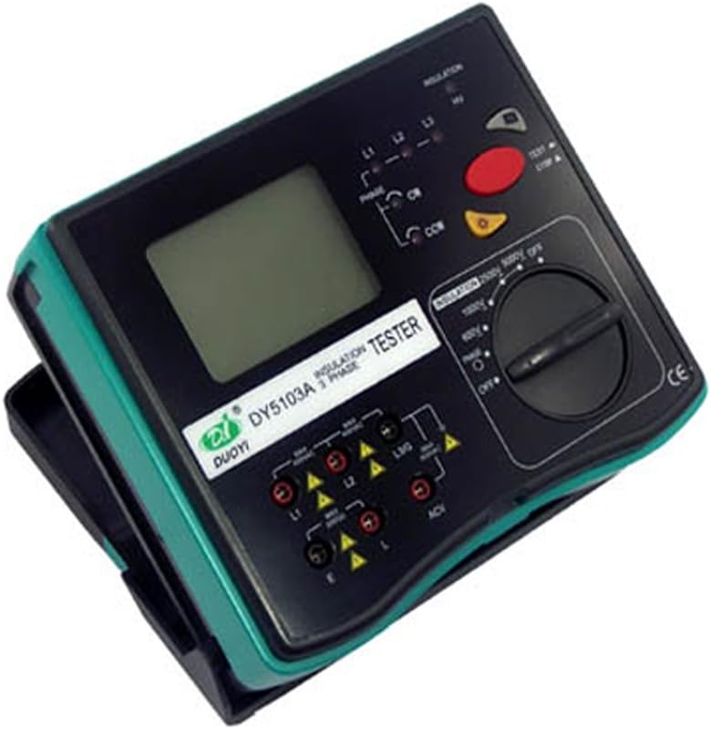 DUOYI DY5103A Digital 5000V Insulation 3 Phase Tester Resistance Tester Megohmmeter Multimeter Tester Electrical Instrument