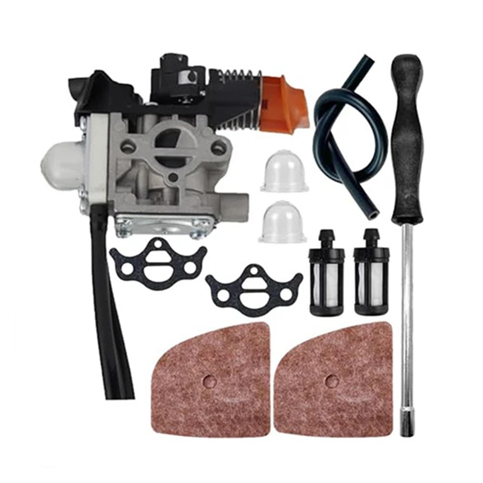 Compatible con carburador de repuesto for desbrozadora FS94 for FS94R, Kit completo de repuesto, salida de potencia mejorada