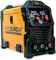 Pró Euro Máquina Inversora de Solda 150A MIG/TIG/MMA Multiprocesso Flex Bivolt Sem Gás Portátil