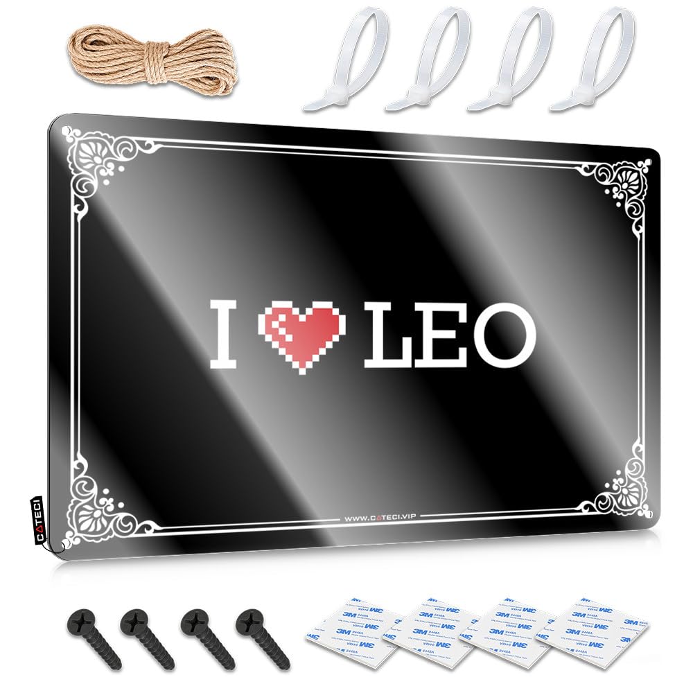 Plaque Cottage Must Home Decor - I Love Leo Designer Rustic Style Artwork For Dining(30X40CM)