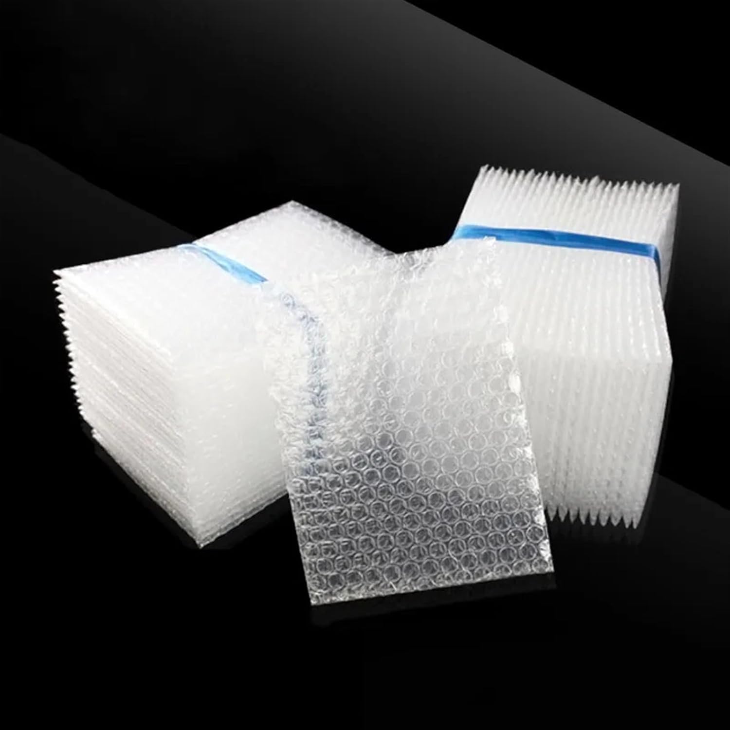 50pcs 13x20cm Plastic Wrap Envelope White Bubble Packing Bags PE Clear Shockproof Packaging Bag Double Film Bubble Bag