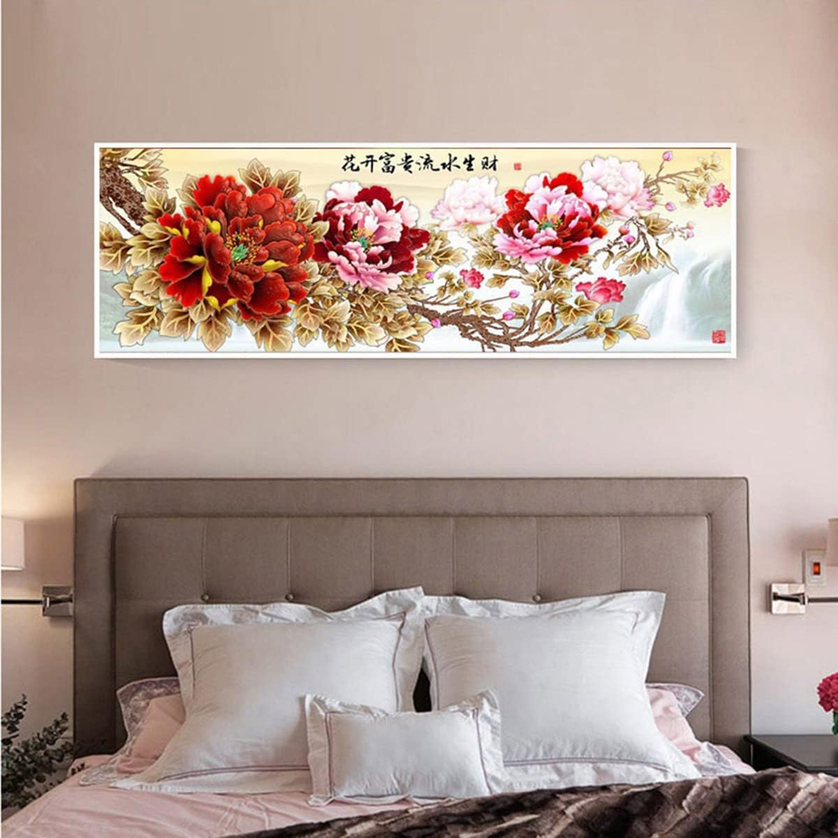 Instarry 5D DIY Diamond Painting Kits Large Size Full Drill Flower Rhinestones Embroidery Modern Home Decor Art Set 47.2x17.7 inch