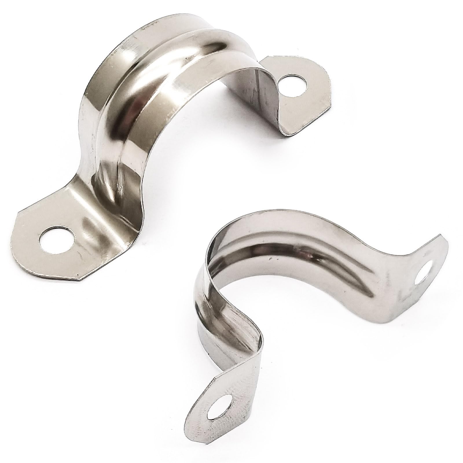 JDHGSHL 1 Inch Reinforced Rigid Pipe Strap, 2 Holes U Bracket Cable Clamp Hanger, Zinc Coated Tension Tube Clip, Conduits Strap Clamps For Pipe Fixing On Various Surfaces, 30 PCS(25mm - View #7