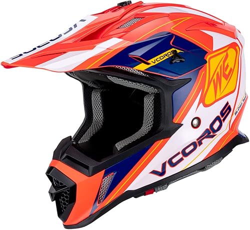 Miniatura 2 de VCOROS Cascos de motocross para adultos, ATV, motocross, BMX, todoterreno, aventura, UTV, aprobados por DOT