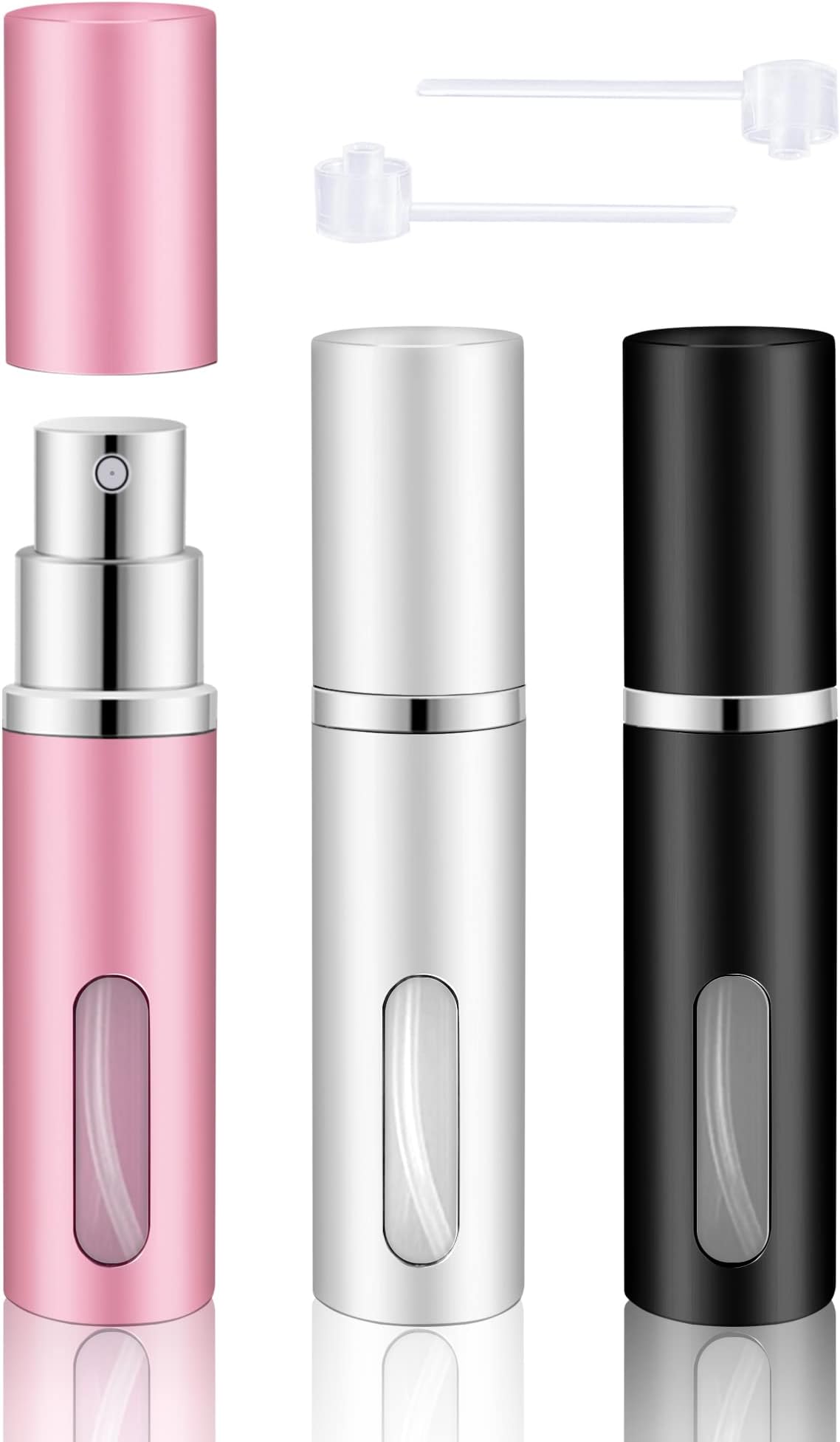 Travel Perfume Atomiser - 3 Pcs Refillable Perfume Bottle, 5 Ml Mini Spray Bottle Suitable For Men And Women Travel Essentials