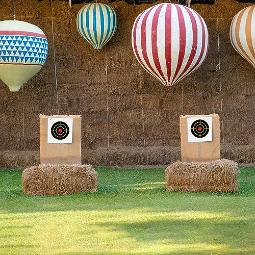 Shooting Splatter Targets Stickers, 200 Pcs/Roll 3 Inch Self Adhesive Shooting Targets Paper, Reactive Target Shooting Splatter Stickers for Shooting Range, Archery Bow, Practice Training