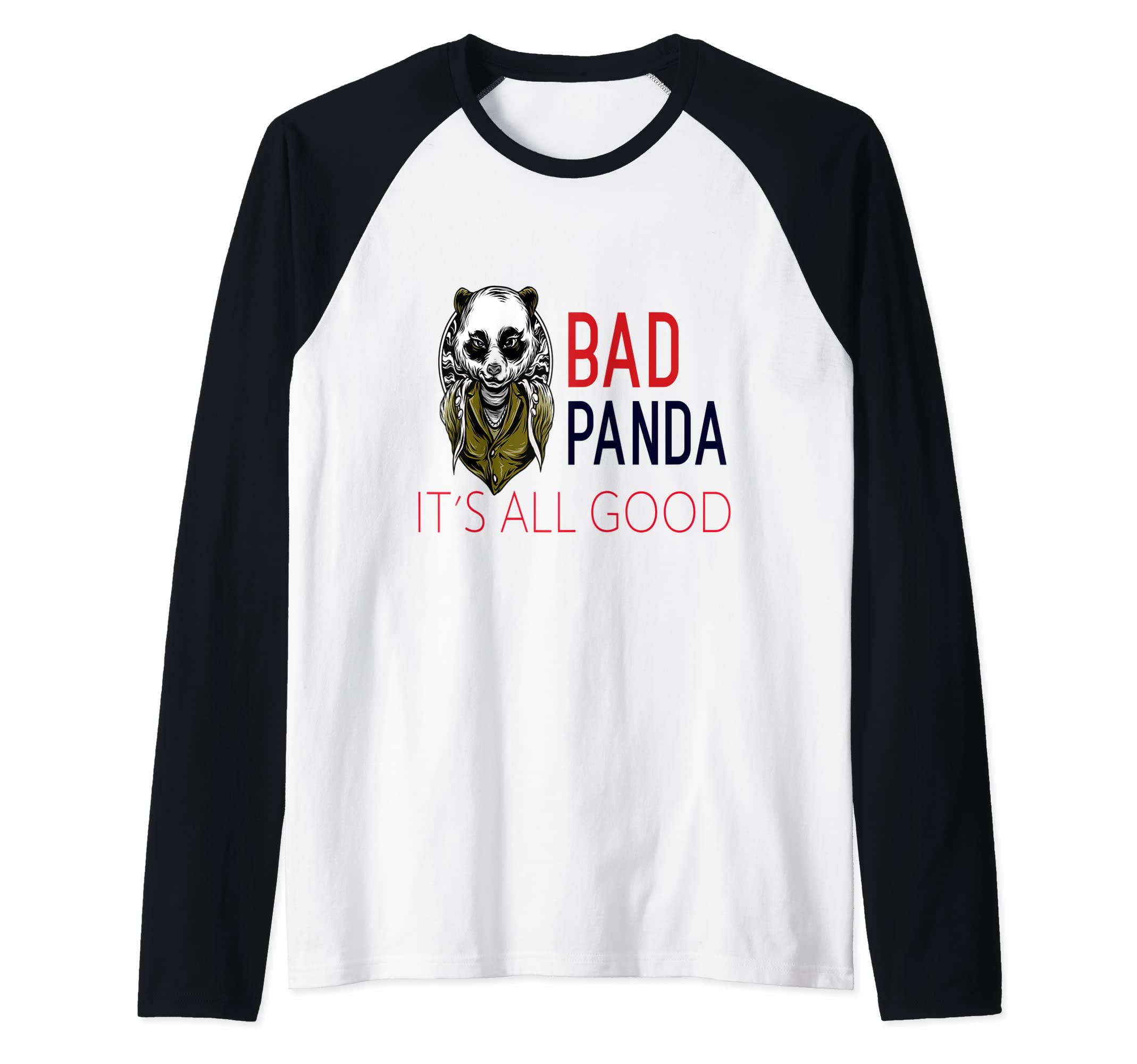 Bad Panda Raglan Baseball Tee
