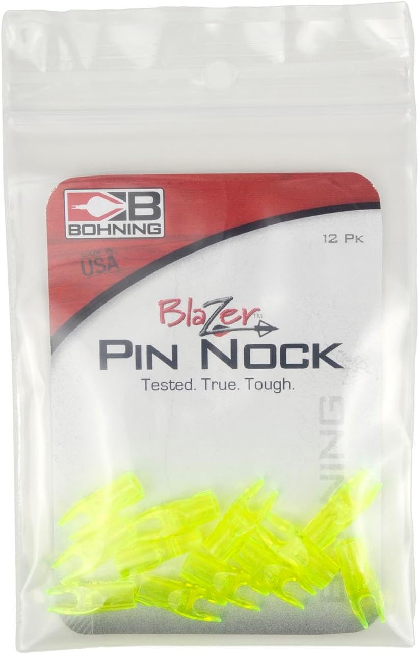 Bohning Standard Throat Blazer Pin Nock, 12Pk