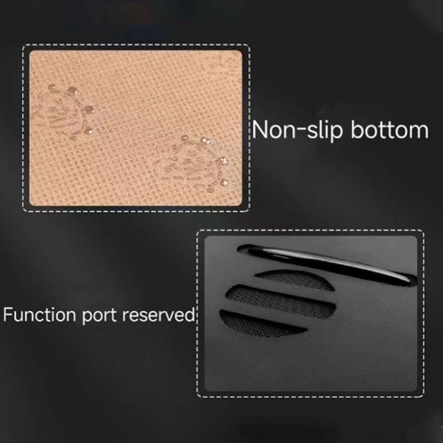 Funda Salpicadero Coche para Ford Ranger,Cubierta del Tablero Almohadilla De Cuero Parasol del Automóvil Protección Interior del Automóvil,A-Black