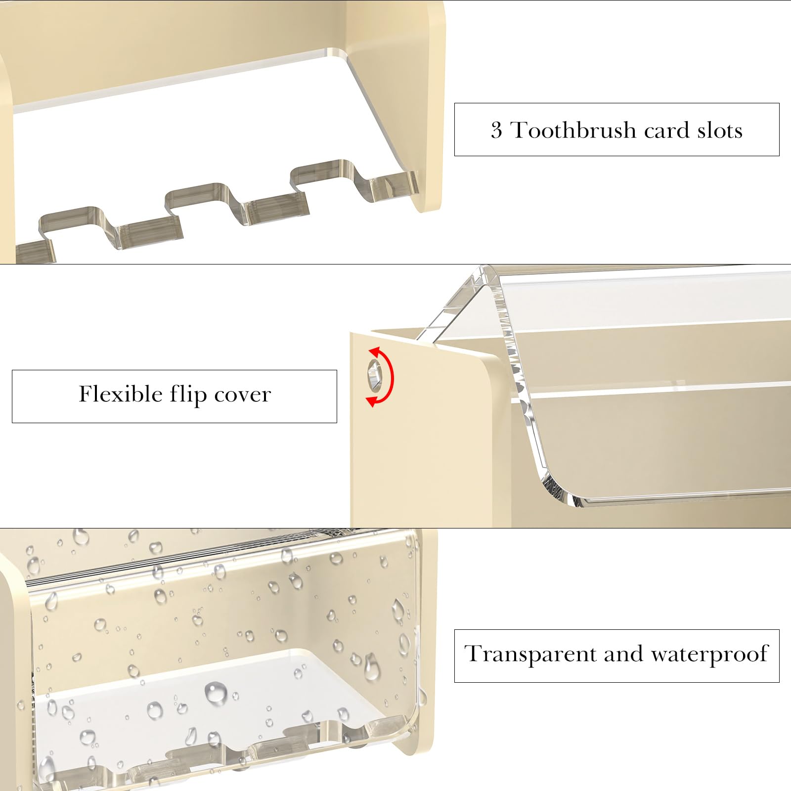 Support Mural Linkidea Pour Brosse à Dents électrique, Autocollant