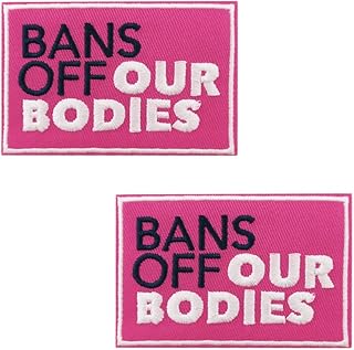 Cute-Patch Pro Choice Kamala Harris Feminist Patch, Bans Off Our Bodies Embroidered Iron on Patches