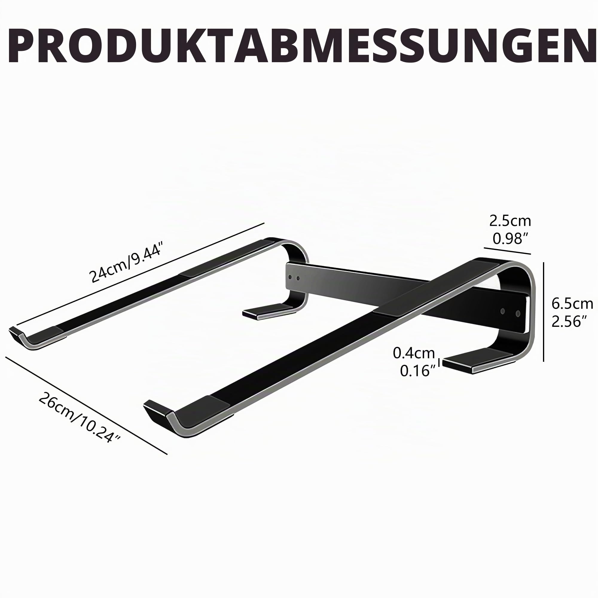 Musiin Aluminium-Drum-Controller-Ständer, tragbarer Kühlständer, kompatibel mit NI Maschine Plus MK3/Ableton Push 3 (schwarz)