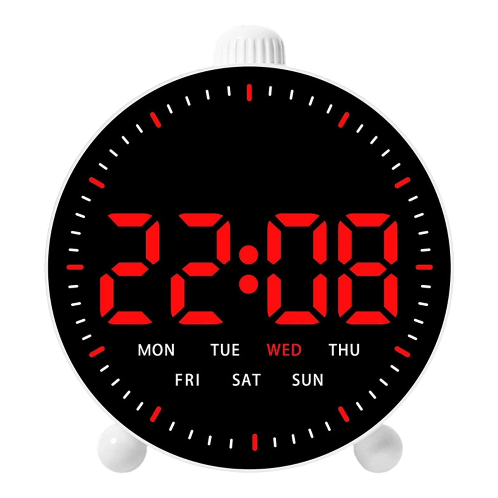 YROHGKPN Multipurpose LED Desk Clock with Mute Timer & Night Light for Home Bedroom Use Clear Display LED Alarm Clock with Countdown Timer