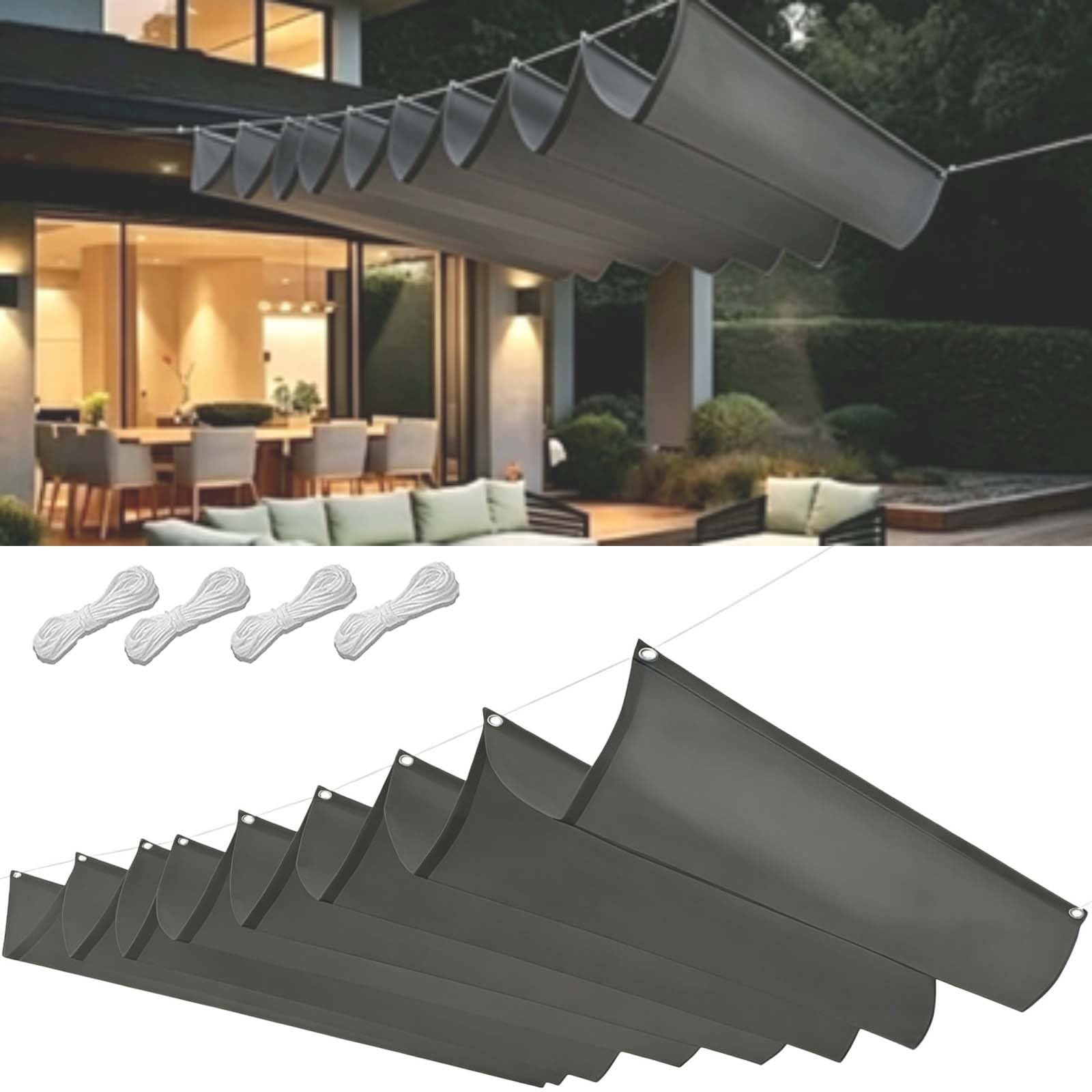 Filet bâche ombrage anti UV étanche pour abriter une terrasse