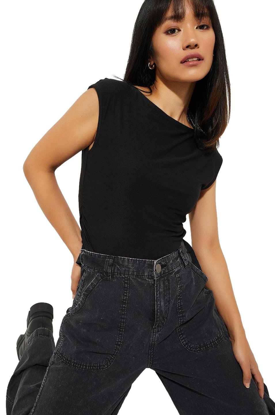 max Women Cotton Regular Fit URB_N Solid Top-picture-17