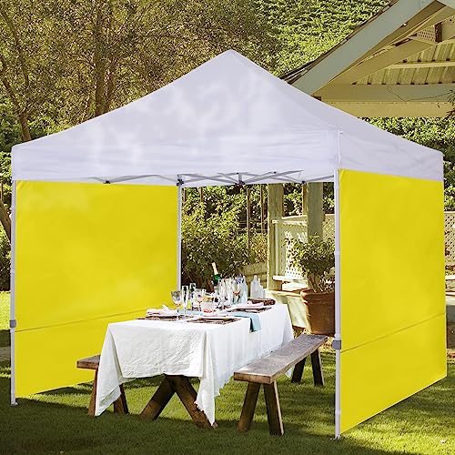 Cooshade Sunwall For 10X10 Pop Up Canopy Tent, 1 Pack Sidewall Only (Yellow) #TOP5