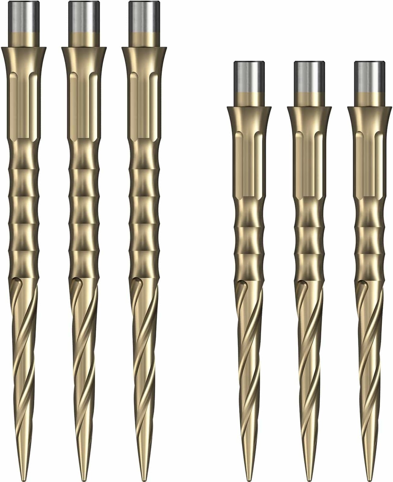 Caliburn Evo Dart Points Spiro No Lip | Replacement Points (Gold, 32mm)