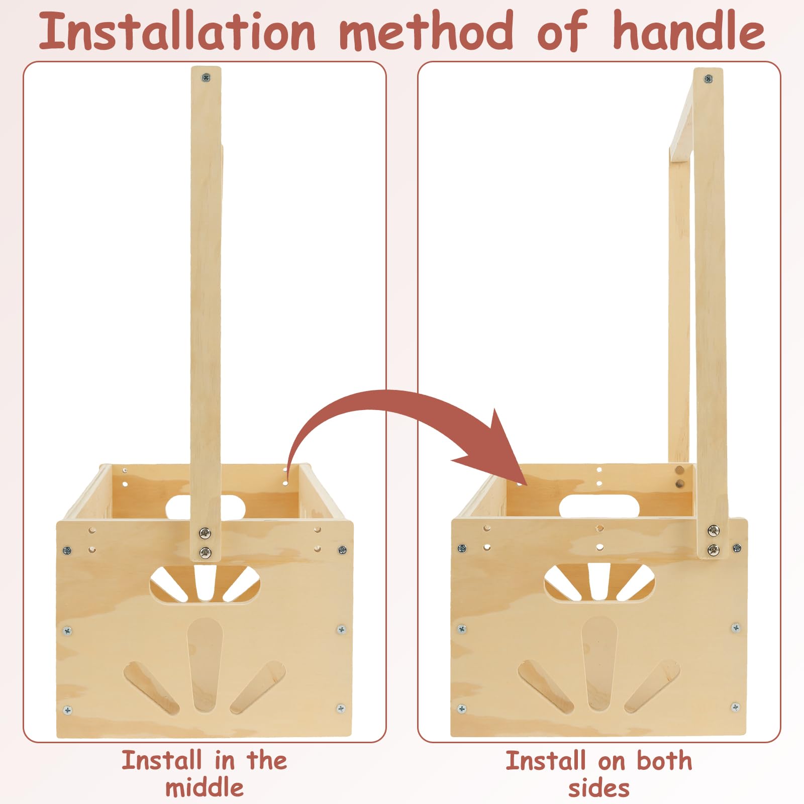 Boîte De Douche Pour Bébé - En Bois - Avec 10 Crochets De Suspension Et
