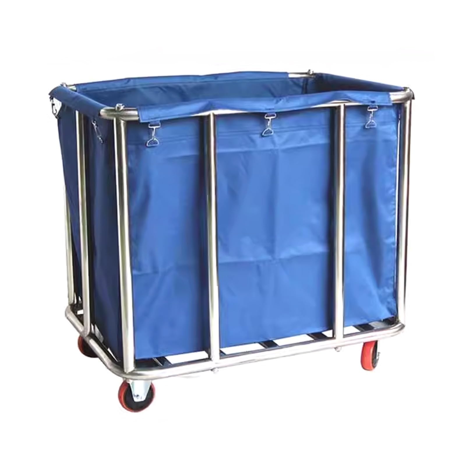 Chariot à linge robuste capacité 100 kg avec 4 roues multidirectionnelles