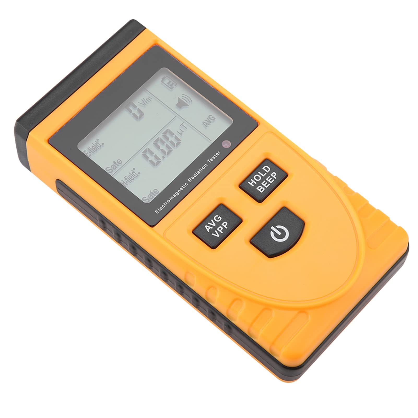GM3120 Digital Electromagnetic Radiation Detector, EMF Tester for Testing Electric and Magnetic Fields, with Sound and Light Alarm, Data Locking, Large LCD Display Screen,