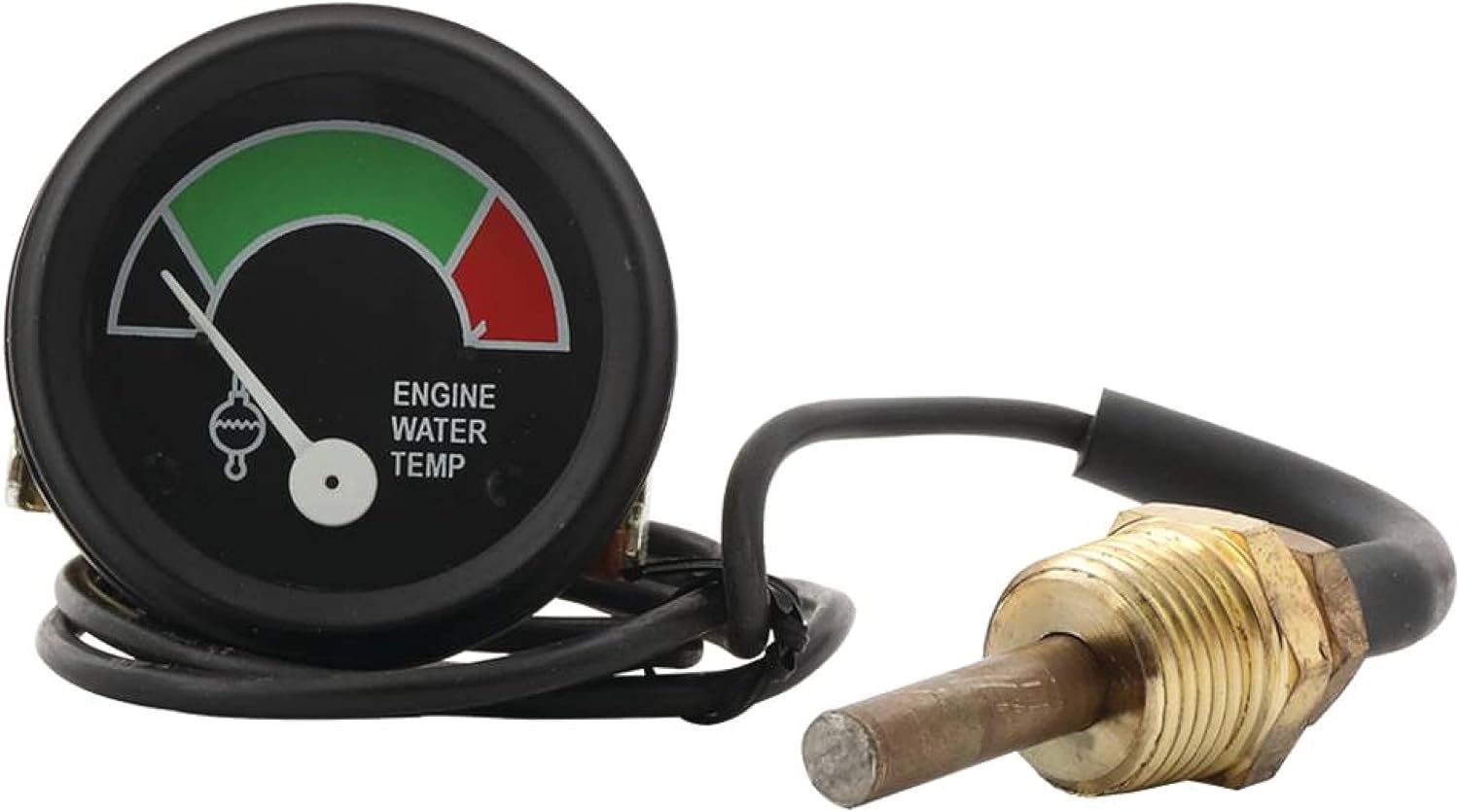 Complete TractorTemp Gauge 1407-0576 Compatible with/Replacement for John Deere 1020, 1030, 1035, 1120, 1130, 1630, 1635, 1830, 2020, 2030, 2035, 2120, 2130, 2135, 2240, 2840, 3030, 3120, 3130, 3135