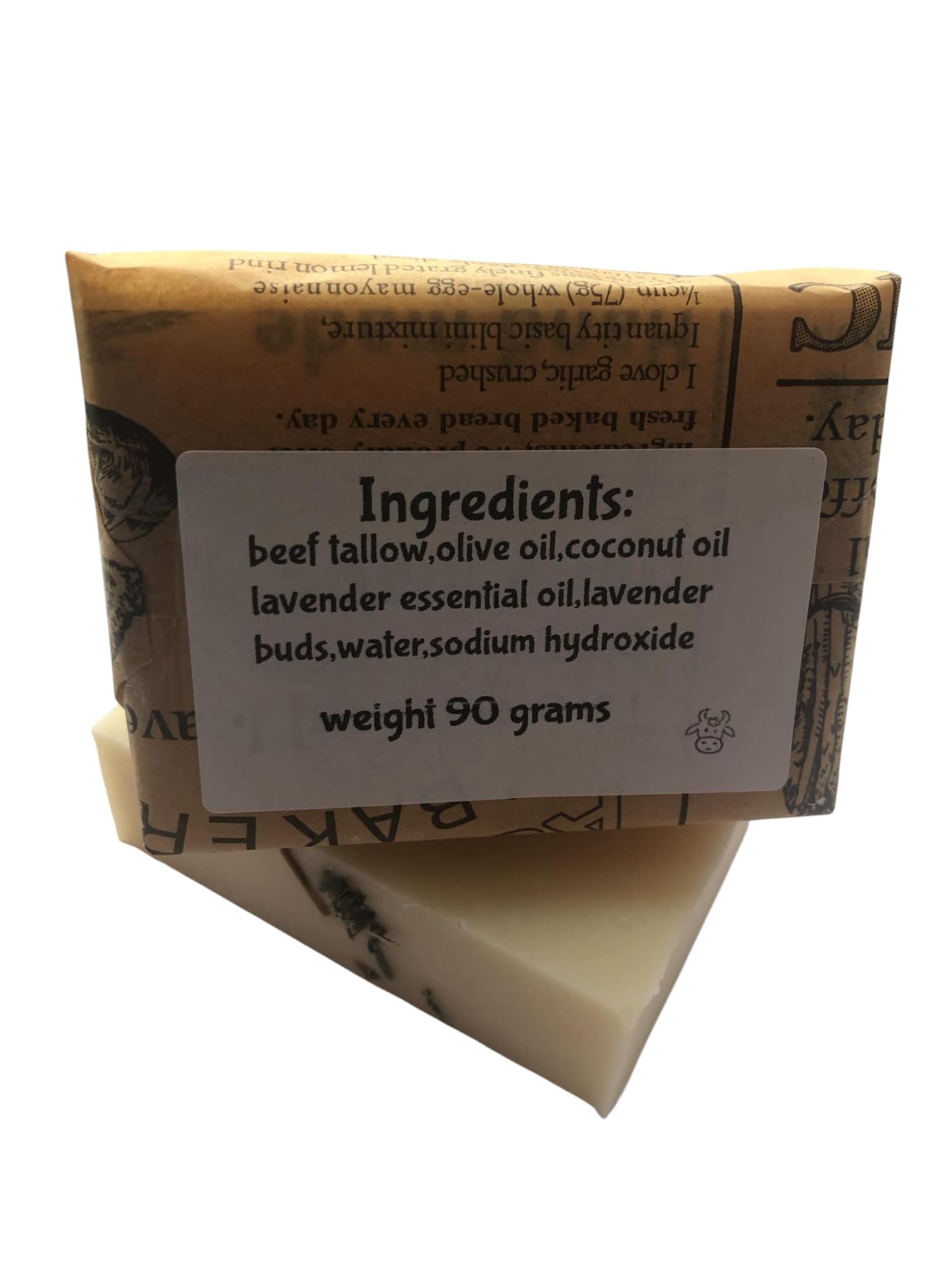 Lavender Tallow Soap/Pure/Old Fashioned Soap/Handcrafted/Natural/Gift for Flower Lovers/Floral Soap/Luxurious Lavender Soap/Bathroom Soap - Image 2