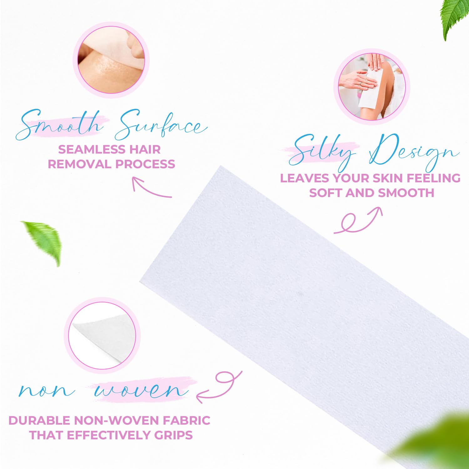 Non Woven Large 3x9 Body and Facial Wax Strips (1000)