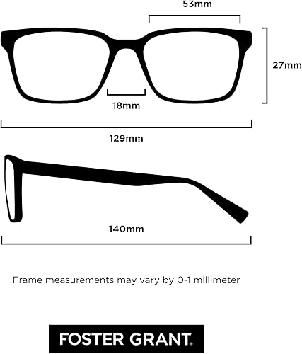 Vista 6 de Foster Grant Gafas de lectura rectangulares Pete para hombre