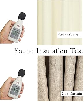 Solid Grommet Top Curtains Blackout Curtains Thermal Insulated Light Blocking Curtains for Living Room Black 55W x 96L Inch (Beige, 1 Panel)