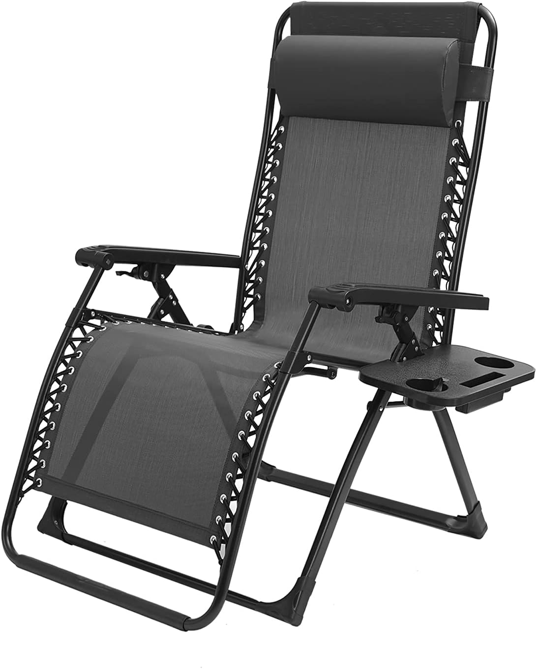 Large Adjustable Steel Mesh Zero Gravity Chair Patio