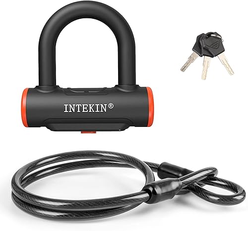 Miniatura 9 de Bike U Lock Heavy Duty Bike Lock Bicycle Lock, 16mm U Lock and 3ft / 5ft / 6ft Length Security Cable with Sturdy Mounting Bracket for Bicycle,