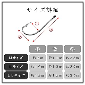 Amazon | TIGRE BLANC うなぎ 針 ウナギ 置針 穴釣り 仕掛 鰻