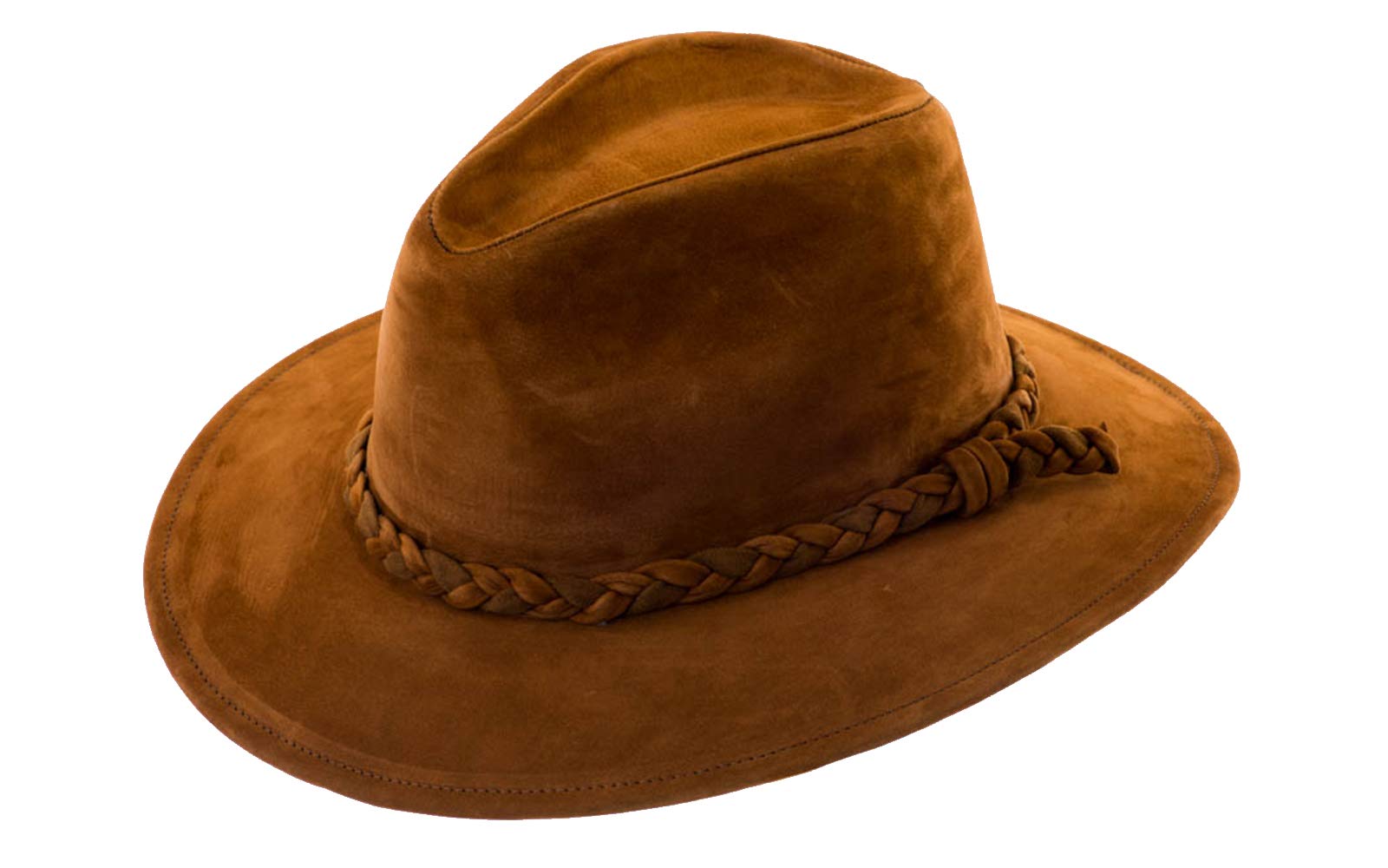 Green Cricket Suede Leather Cowboy Hat 