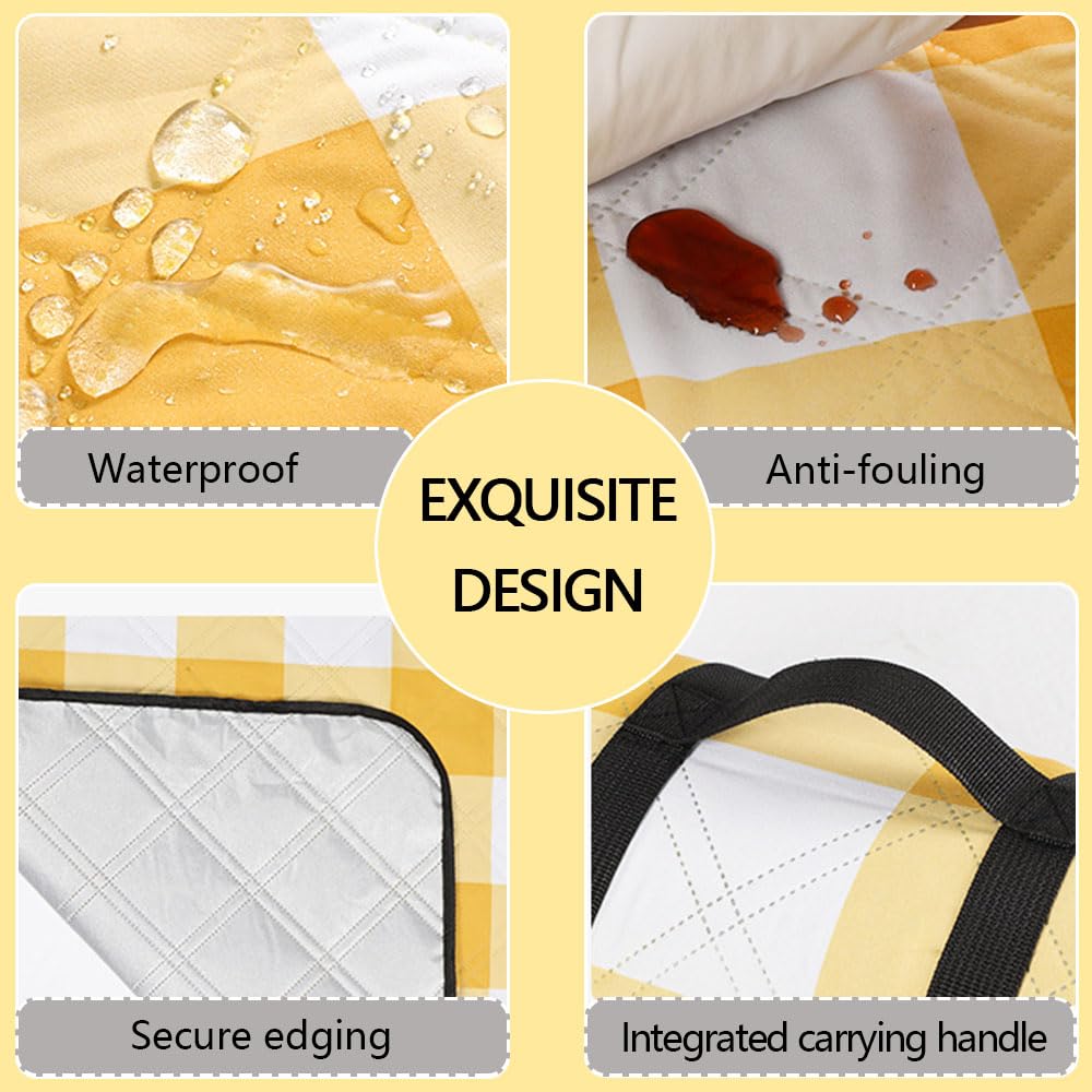 Stuoia Campeggio, Portatile Tappetino da Spiaggia Pieghevole, Multiuso Portatile Leggero Antivento Plaid Picnic Blanket per attività All'Aperto,Tent,200×200cm