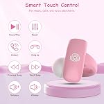 BANIGIPA Kids True Wireless Earbuds, 5g Super Light Comfortable Open Ear Bluetooth 5.4 Headphones w/Mic to Protect Hearing for Studying Music Clear Calling, Touch Control Ear Buds w/Charging Case