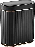 Vista 15 de ELPHECO Bote de basura automático con sensor de movimiento, 2 galones, delgado, para baño, dormitorio, cocina, oficina, color blanco con ribete