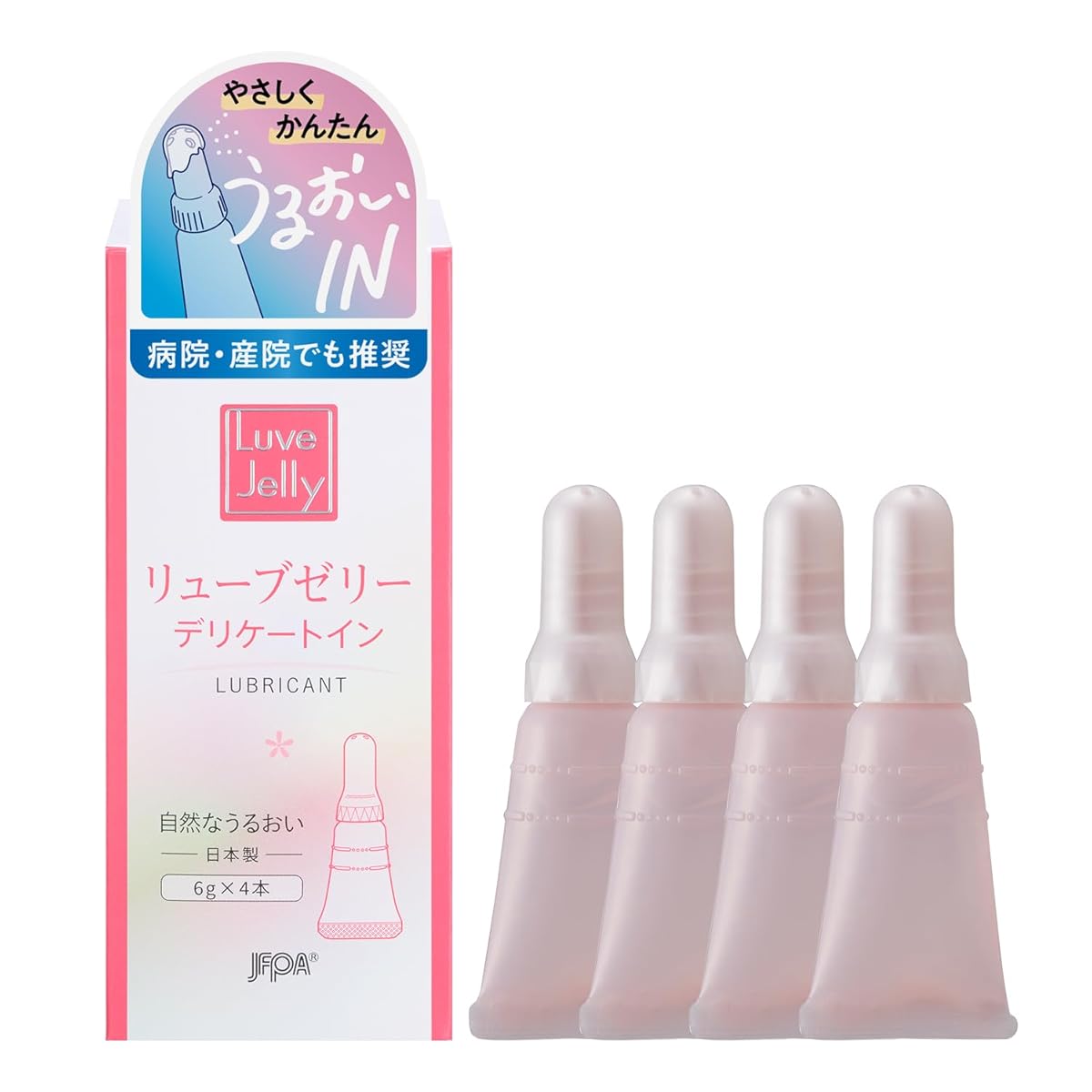 ジェクス【潤滑ゼリー売上No1ブランド】リューブゼリー デリケートイン6g× 4本入り 潤滑ゼリー 女性用潤滑剤 自然なうるおい 菌検査合格品 ジェクス【潤滑ゼリー売上No1ブランド】リューブゼリー デリケートイン6g× 4本入り 潤滑ゼリー 女性用潤滑剤 自然なうるおい 菌検査合格品