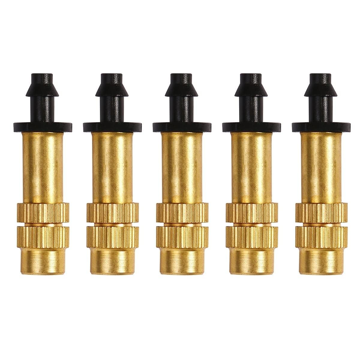 See full amazon price history chart for VASADIGITAL Adjustable Copper Misting Nozzle Brass Spray Sprinkler 4/7mm Atomizing Micro Sprinkler for Garden Cooling Irrigation Equipment for Lawn Vegetables Greenhouse - 05 Pcs VASADIGITAL Adjustable Copper Misting Nozzle Brass Spray Sprinkler 4/7mm Atomizing Micro Sprinkler for Garden Cooling Irrigation Equipment for Lawn Vegetables Greenhouse - 05 Pcs (B0C77QJKQS) Amazon Price History, Amazon Price Tracker