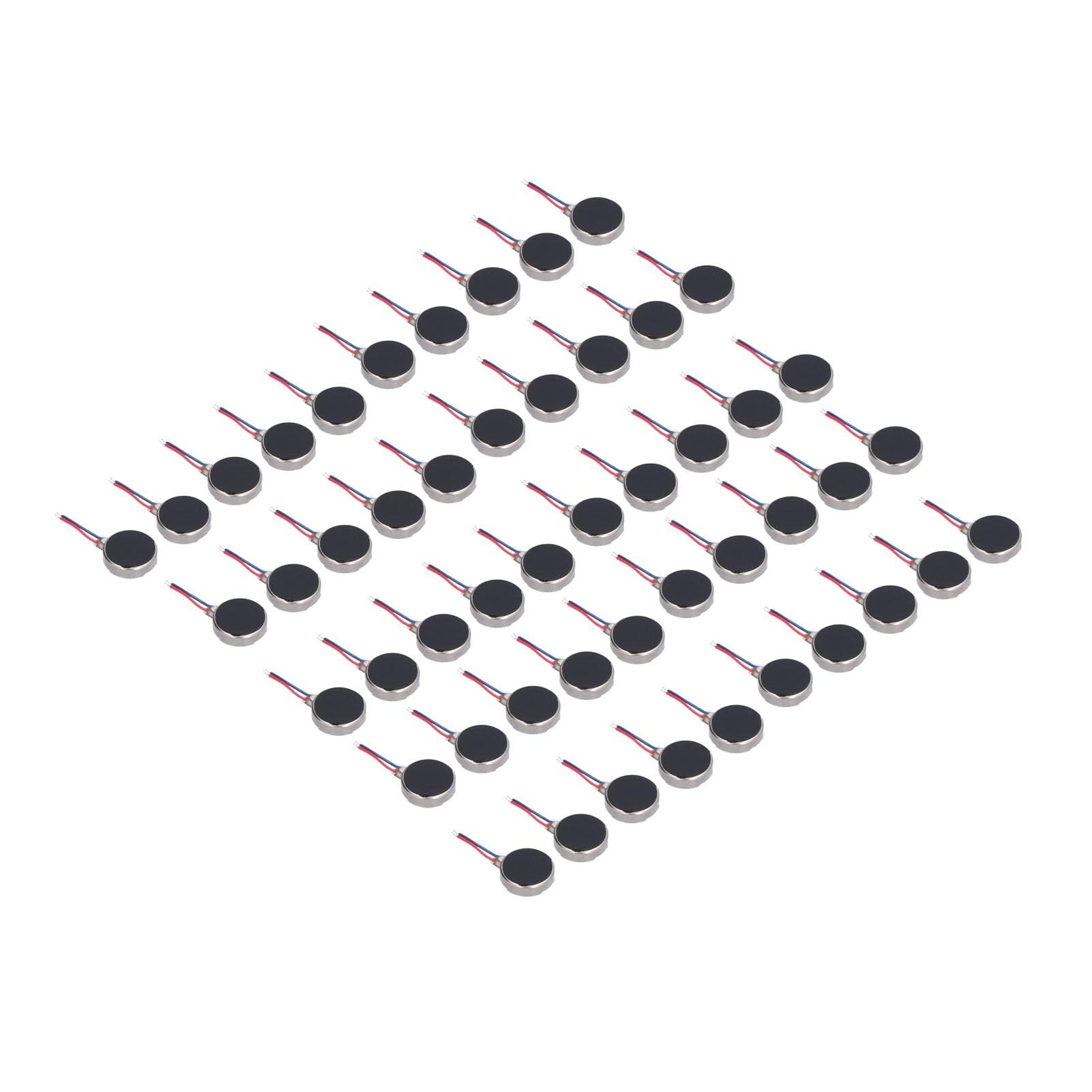 Moteurs à Vibration DC 3V 10x2.7mm Plat Coin, Micro Moteur Anti-Interférence Silencieux pour Téléphone Portable et Appareils Électroniques, 50 Pièces