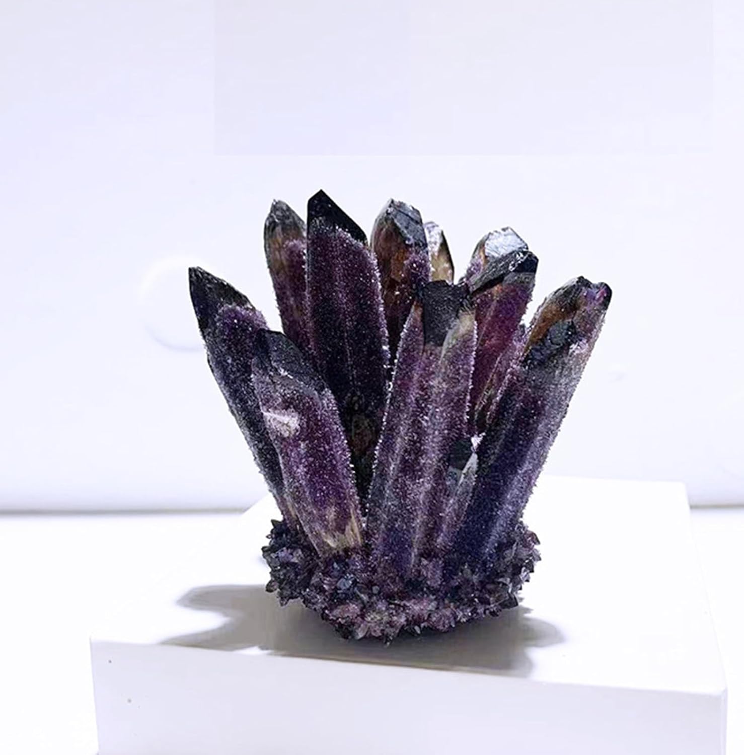 Amethyst Quartz Crystal Cluster Geode Druzy Stone Home Decoration Gemstone Home Decoration Gifts for Women Men,500~600g