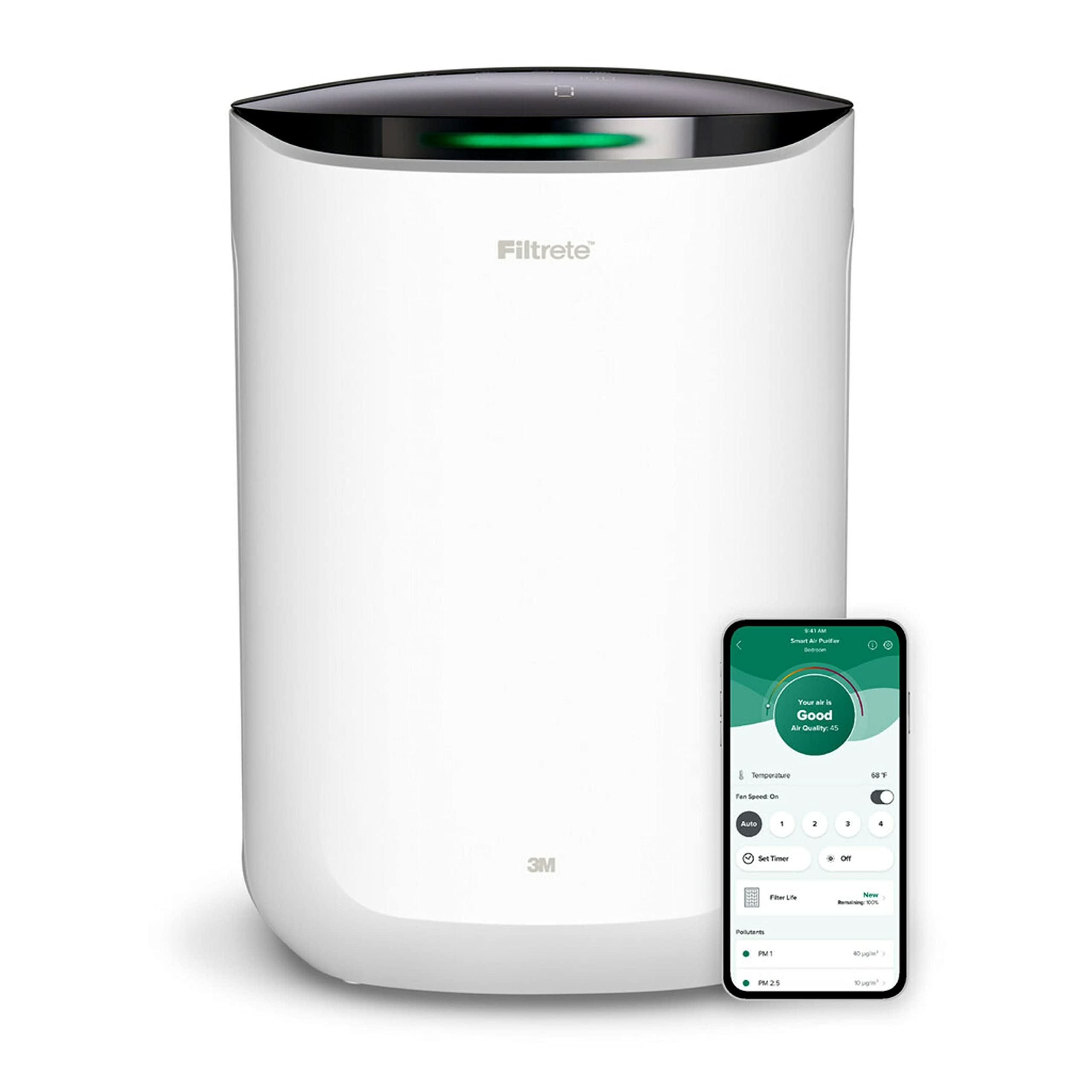 Buy Filtrete Smart Air Purifier & Air Quality Monitor Medium Rooms, up