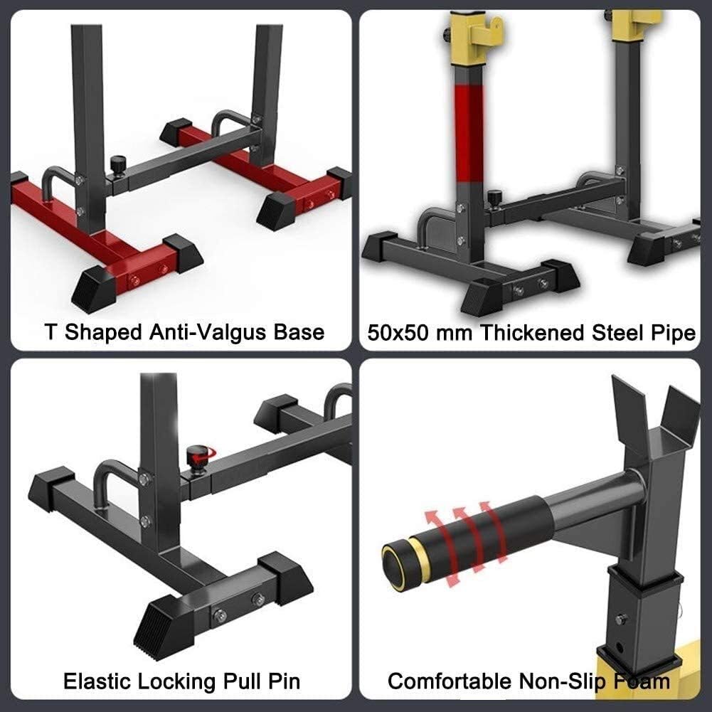Squat Barbell Free Bench Press Stands Home Gym Multifunction Bench Press Barbell Rack Squat Stand Height and Width Adjustable Indoor Home Gym Strength Training for Men Sale Only