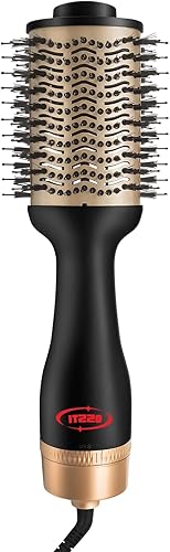 ITZZO Cepillo secador de pelo 4 en 1 con barril ovalado, voluminizador y secador de pelo para todo tipo de cabello