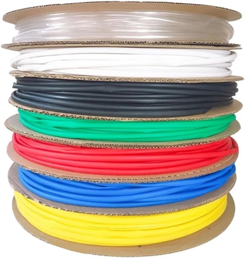 100 Meters Heat Shrink Tube 22mm 2:1 Polyolefin Cable Sleeve Insulating Colorful Red Yellow Blue Green Black Transparent(Transparent)