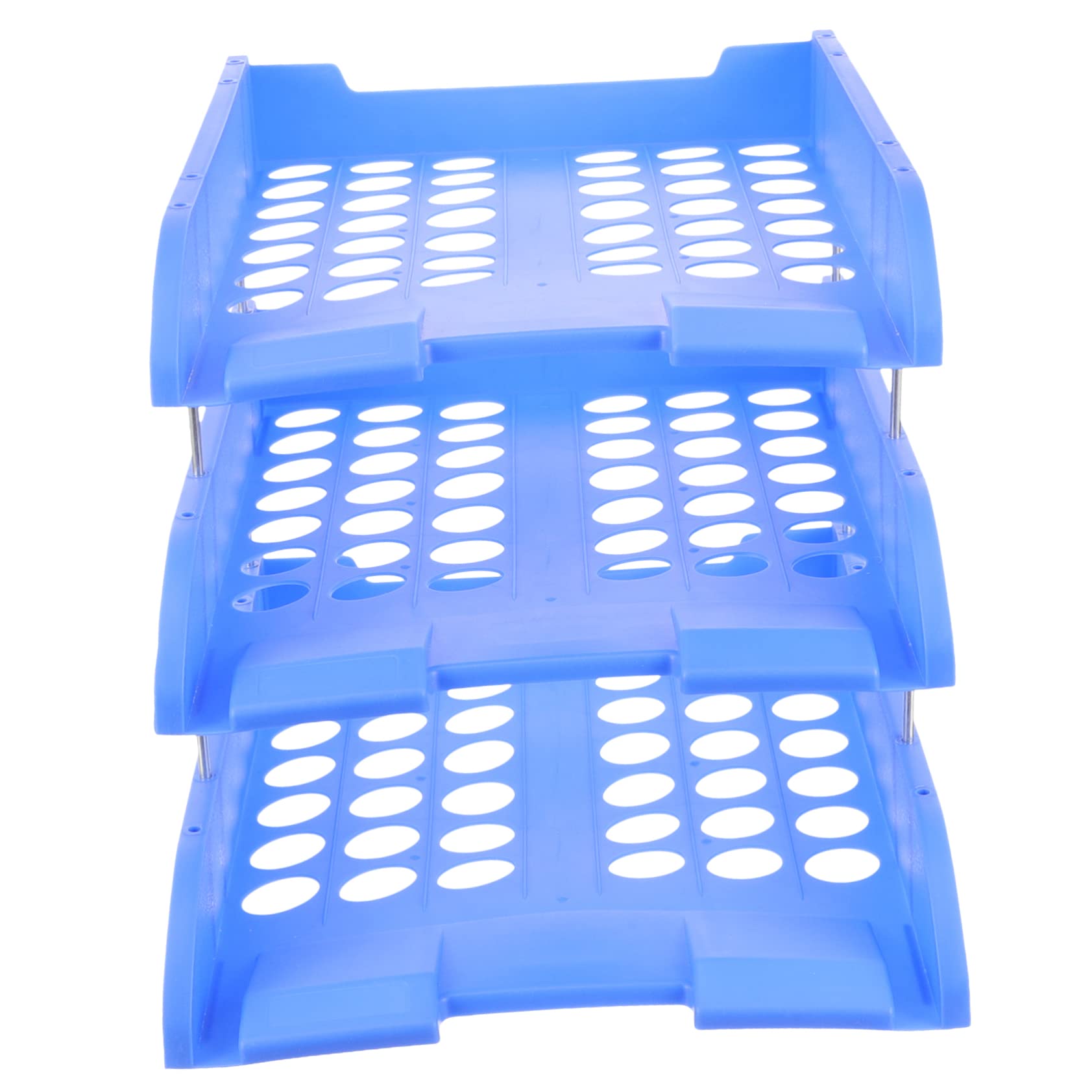 GANAZONO Office Desk Organizer File Rack Paper Holder for Desktop File Storage Stackable Paper Organizer Tray for Home Office Use Maximize Space Keep Documents Organized