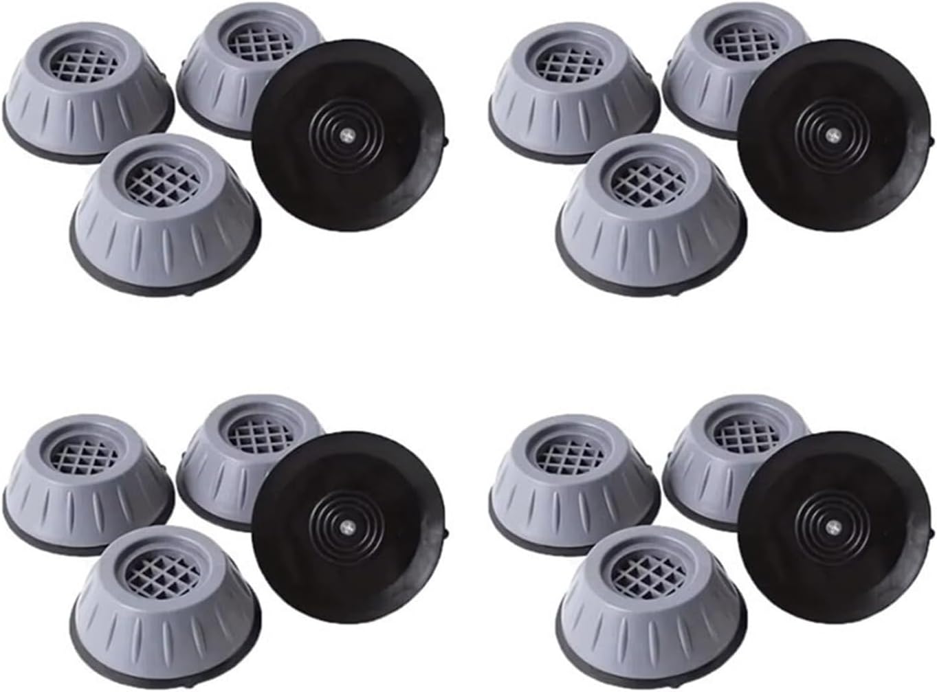 4/8/24pcs Washing Machine Anti-Vibration Pads Furniture Risers Universal Foot Pads For Washing Machine Bases Fixed Non-Slip Pads(16pcs)