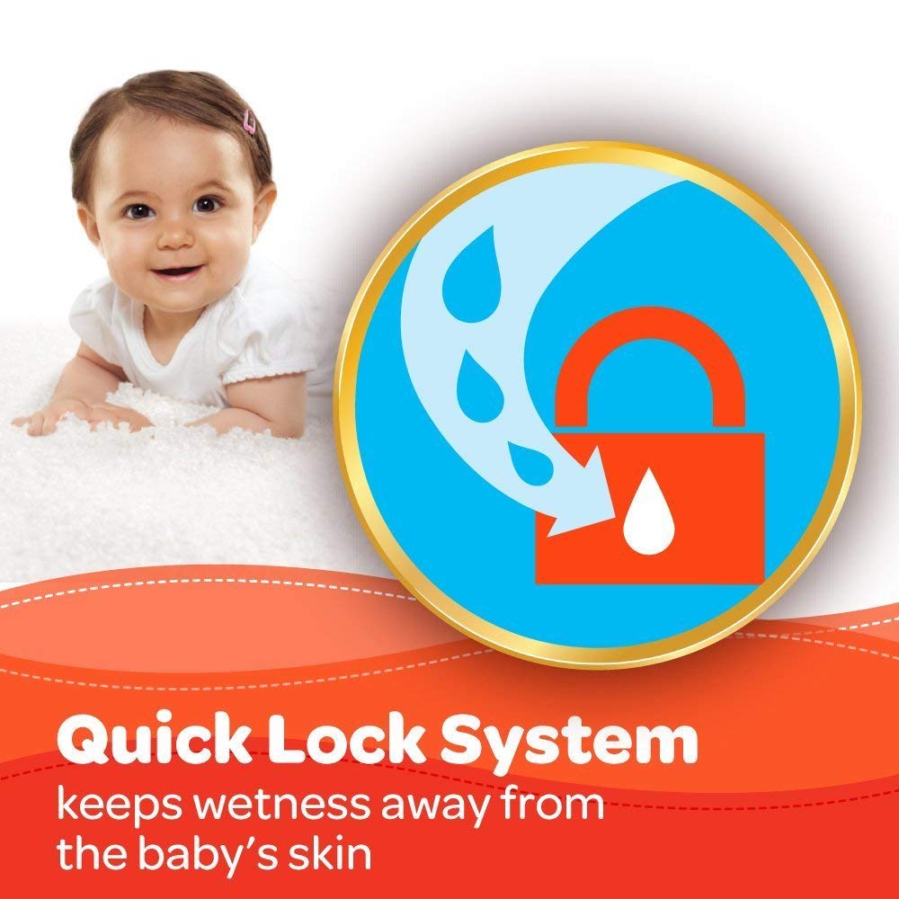 Huggies New Dry Medium (M) Size Diapers Combo Pack of 2, 60 Counts Per