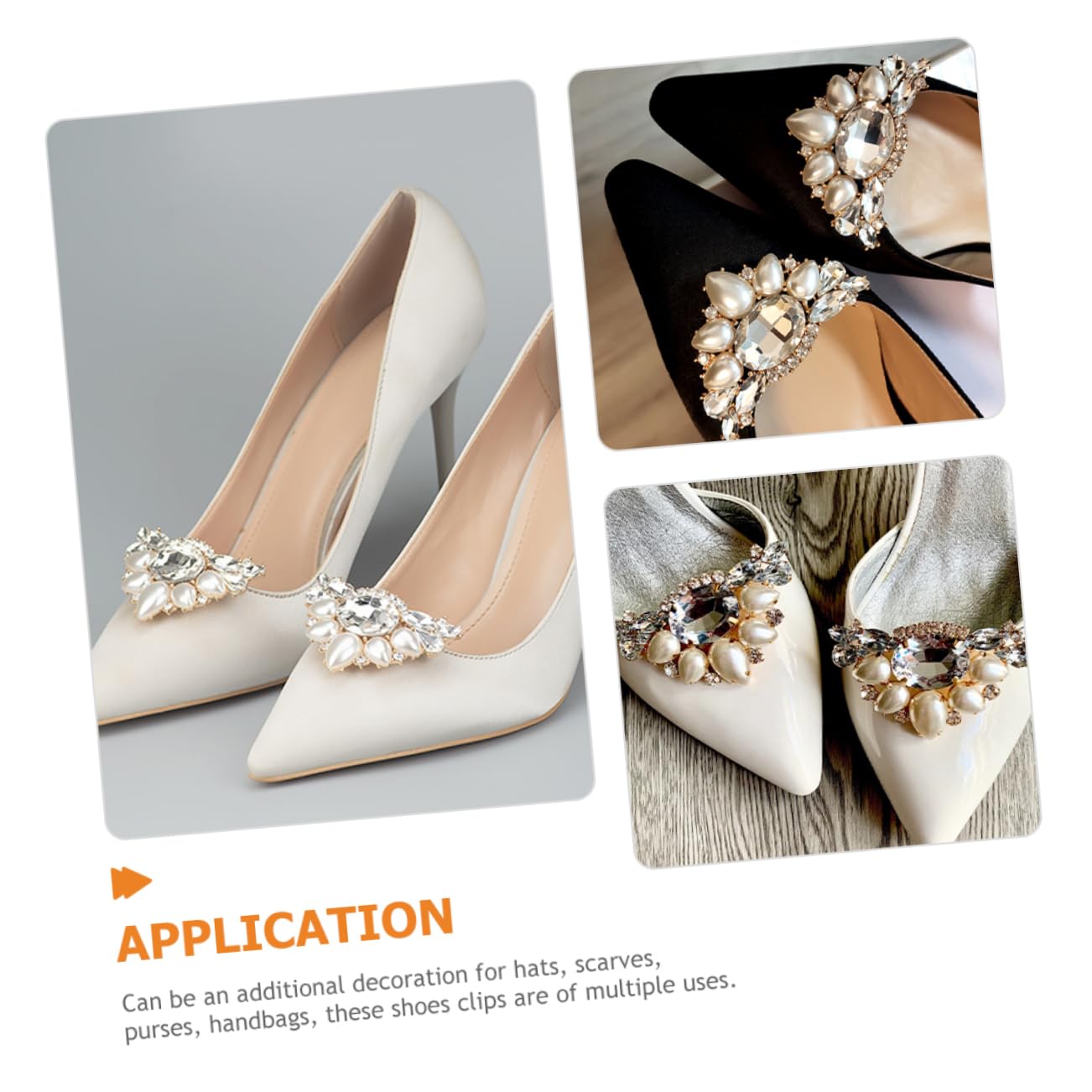 5paia Shoe Clips Decorativi Per Sposa Applicazioni Strass Per Scarpe Accessori Eleganti Per Cerimonie Adatti Per Matrimonio Prom e Occasioni Speciali