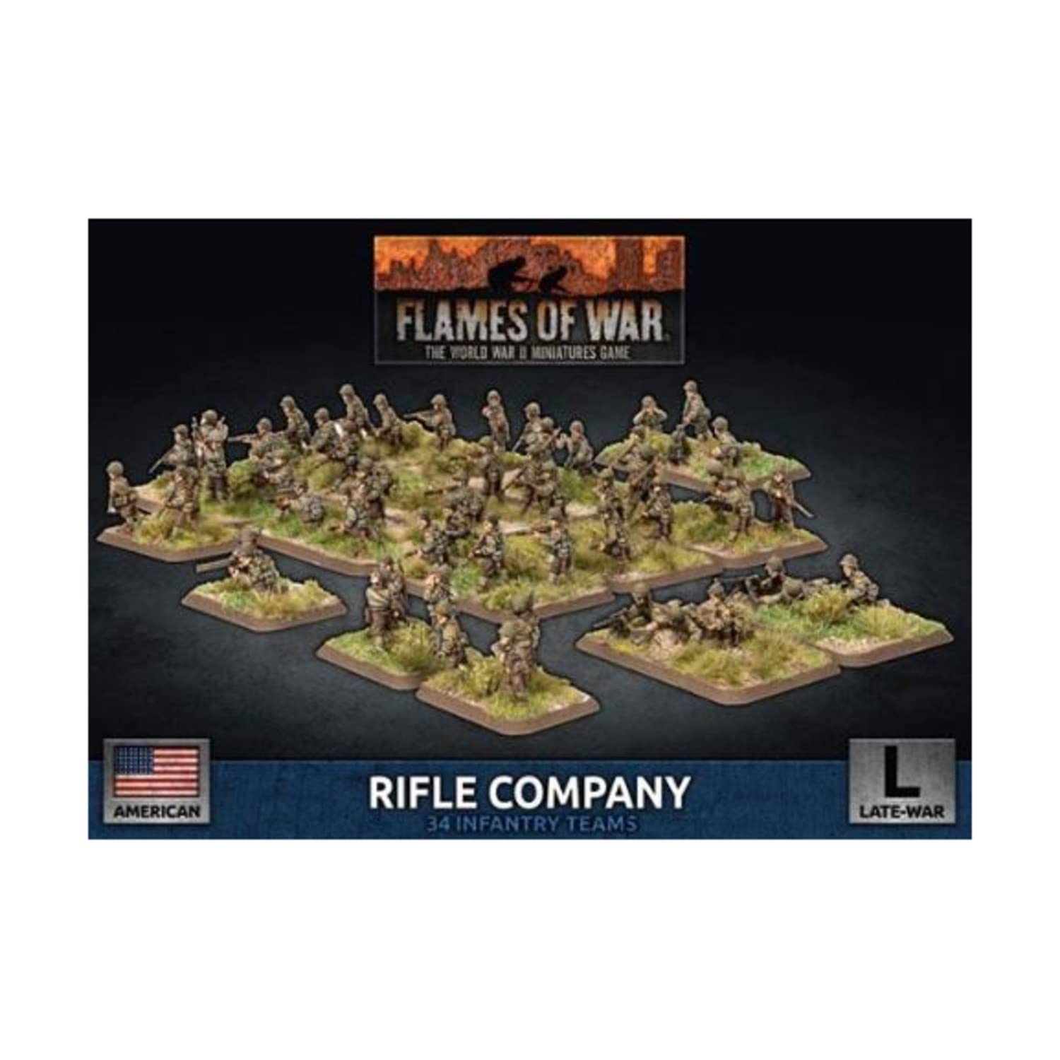 Flames of War American Rifle Company (Late War, UBX68)