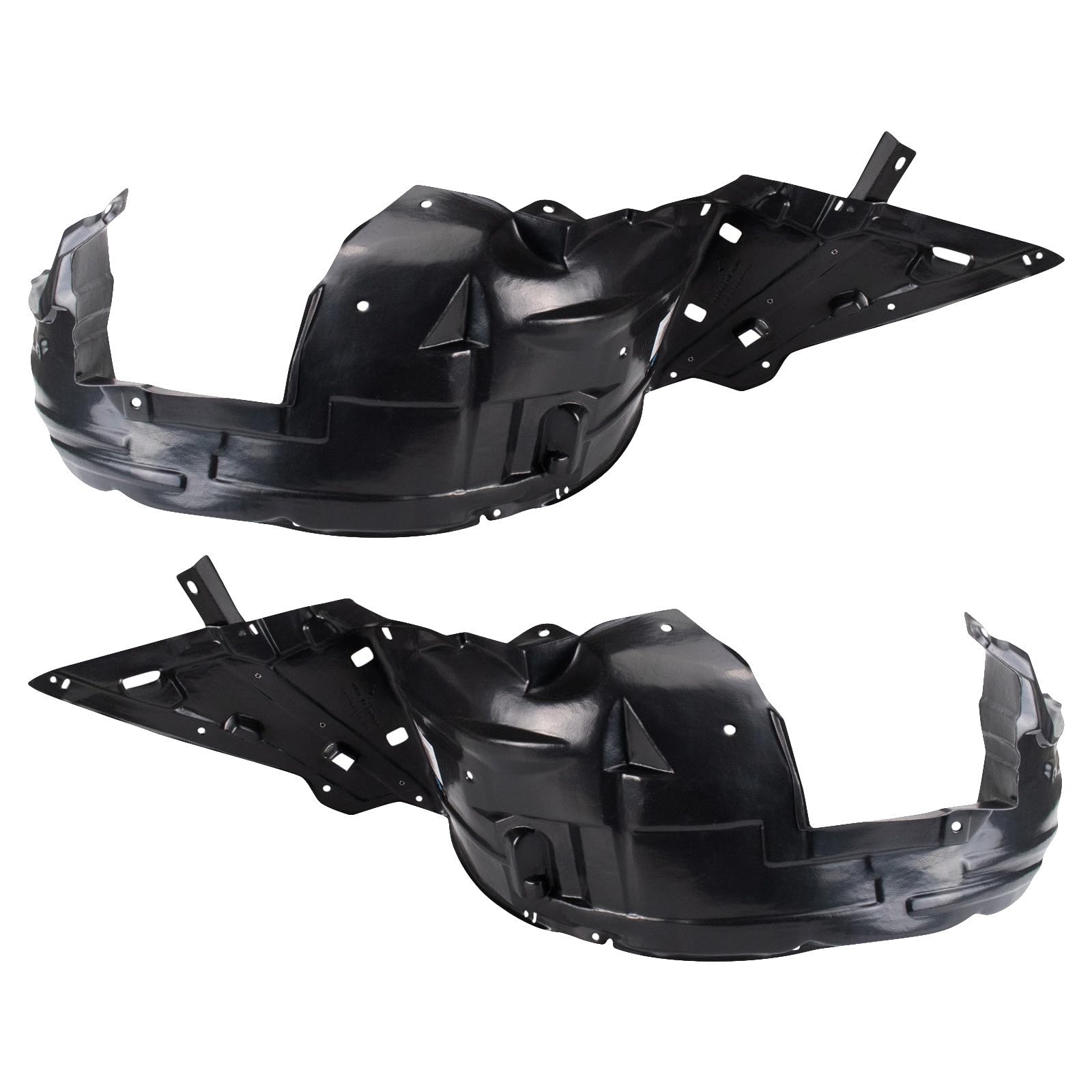 TRQ Front Driver and Passenger Side Inner Fender Liner Set | For 2011-2015 Honda CR-Z